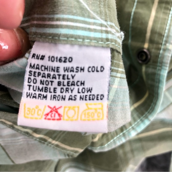 Resistol University Mens XL University Fit Plaid Western Pearl Snap L/S Shirt - Picture 10 of 10